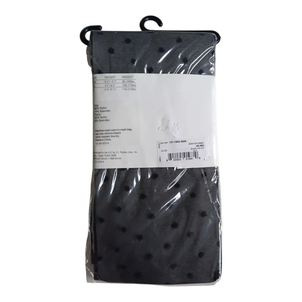 Mixit Black and Gray Patterned Tights